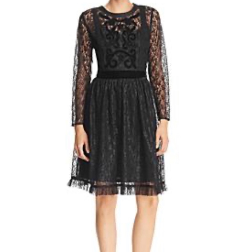 NWT Lace Ruffled Dress by NANETTE LEPORE